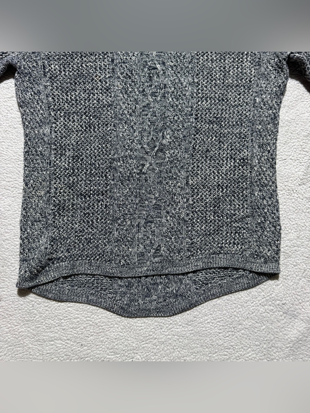 Rubbish‎ Sweater Womens Small Gray Long Sleeve Knit Cotton Pullover Casual Top - Picture 4 of 13